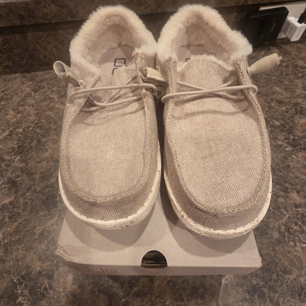 Hey Dude Kids Tan Moccasins